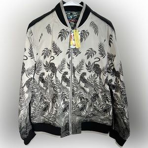 Robert Graham Silk Jaquard Bomber Jacket (M) NWT